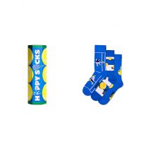 HAPPY SOCKS Herren Socken TENNIS 3er Pkg 41-46 blue blau