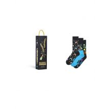 HAPPY SOCKS Damen Geschenkbox Socken 3er Pkg. CELEBRATIONS 36-40 black schwarz