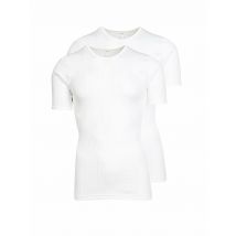 HUBER T-Shirt 2-er Pkg. weiss | L