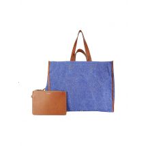 JEROME DREYFUSS Leinentasche - Shopper LEON Large blau