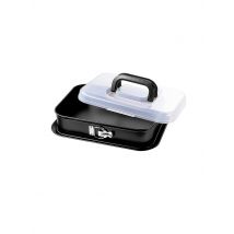 KAISER Springform eckig mit Deckel 35x24cm Antihaft Schwarz schwarz