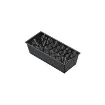KAISER Brotbackform perforiert 25x11 cm Antihaft  schwarz
