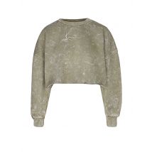 KARL KANI Sweater Cropped Fit olive | XS