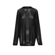 KARO KAUER Langarmshirt MESH SPARKLE schwarz | M