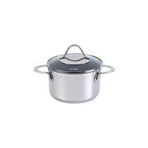 KELOMAT Fleischtopf 16cm / 1,9l Perfekt Edelstahl Antihaft silber