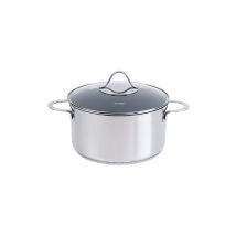 KELOMAT Fleischtopf 24cm / 5,7l Perfekt Edelstahl Antihaft silber