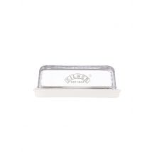 KILNER Käsedose 23,5x15,5cm Keramik/Glas weiss