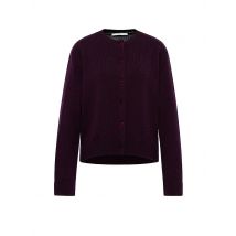 LANIUS Strickjacke Boxy Fit dunkelrot | 34