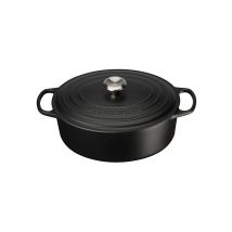 LE CREUSET Bräter oval SIGNATURE 35cm 8,9l (Schwarz) schwarz
