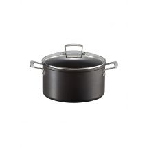 LE CREUSET Aluminium-Antihaft Fleischtopf mit Deckel 24cm/6l Schwarz schwarz