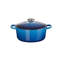 LE CREUSET Bräter rund 24cm/4,2l SIGNATURE Azure blau