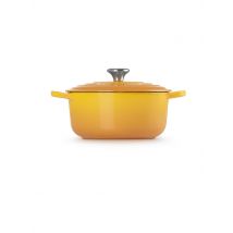 LE CREUSET Bräter rund SIGNATURE 20cm/4,2l Nectar gelb