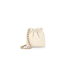 LES VISIONNAIRES Ledertasche - Bucket Bag LILOU SILKY creme