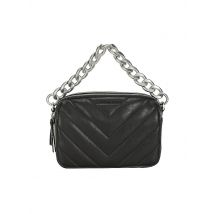 LES VISIONNAIRES Ledertasche - Umhängetasche EMILY QUILTING schwarz