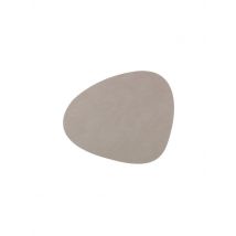 LIND DNA Leder-Platzset Nupo oval 37x44cm hellgrau