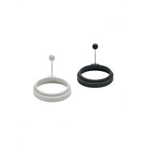 LURCH Eiformer Rund 2er Set Silikon light-/iron grey grau