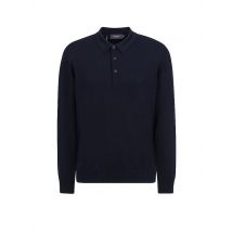 MAERZ Polo-Pullover blau | 48
