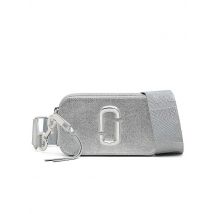 MARC JACOBS Ledertasche - Mini Bag THE SNAPSHOT silber