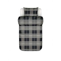 MARC O'POLO HOME Flanell Bettwäsche ALVAR 70x90cm/140x200cm New Black schwarz