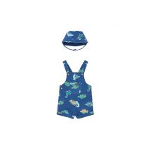 MAYORAL Baby Set 2-teilig Latzhose und Mütze  blau | 56