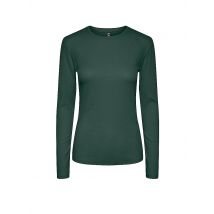 PIECES Langarmshirt PCRUKA dunkelgrün | XL