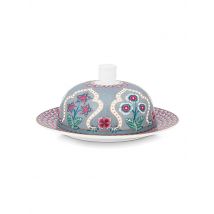 PIP STUDIO Butterdose rund 17x8cm FLOWER FESTIVAL Light Blue hellblau