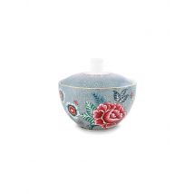 PIP STUDIO Zuckerdose klein 300ml FLOWER FESTIVAL Light Blue hellblau