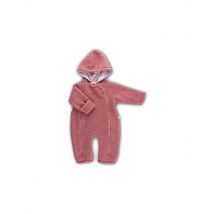 POPOLINI Baby Wollfleece Overall rosa | 50-56