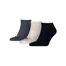 PUMA Sneakersocken 3-er Pkg. navy grey blue schwarz | 43-46