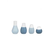 RAEDER Mini Pastellvasen 4er Set  blau