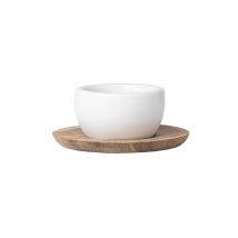 RAEDER Eierbecher mit Untertasse Weichei weiss