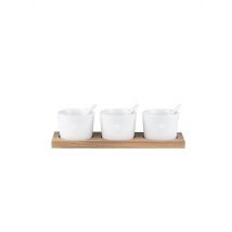 RAEDER Schälchen Set 21,5x7x5cm Dreierlei Herz weiss