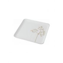 RAEDER Schale 19,8cm Goldzweig weiss