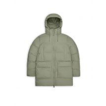 RAINS Parka ALTA LONG PUFFER CARGO J hellgrün | M