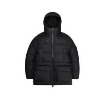 RAINS Parka ALTA LONG PUFFER CARGO J schwarz | M