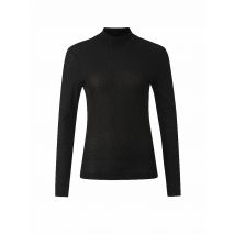 RICH & ROYAL Rollkragenshirt schwarz | L