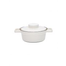 RIESS Emaille Kasserolle mit Deckel Aromapot - Truehomeware 20cm 1,2l weiss