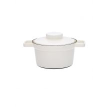 RIESS Emaille Topf mit Deckel Aromapot - Truehomeware 20cm 1,75l weiss