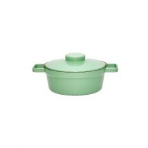 RIESS Emaille Kasserolle mit Deckel Aromapot - Truehomeware 24cm 2l grün