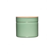RIESS Emaille Vorratsdose mit Eschenholz-Deckel Truehomewear  12cm 1390ml grün