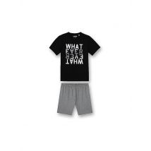 SANETTA Jungen Pyjama schwarz | 140