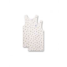 SANETTA Mädchen Top - Unterhemd 2er Pkg. white pebb creme | 116