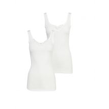 SCHIESSER Unterhemd 2-er Pkg.  weiss | 46