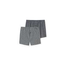 SCHIESSER Boxershorts 2er Pkg schwarz  grau | S