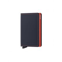 SECRID Geldbörse SLIMWALLET MATTE Nightblue & Orange dunkelblau