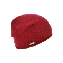 SEEBERGER Kaschmir Mütze - Haube dunkelrot