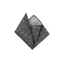 SEIDENFALTER Stecktuch grau