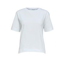 SELECTED FEMME T-Shirt Boxy Fit SLFESSENTIAL weiss | XS
