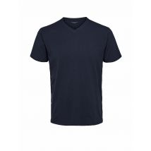 SELECTED T-Shirt SLHNEWPIMA blau | L