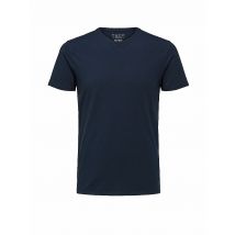 SELECTED T-Shirt SLHNEWPIMA blau | M